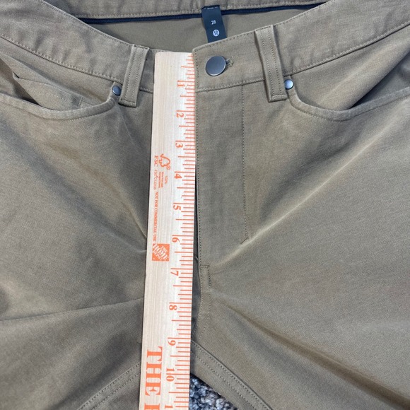 Lululemon ABC Slim Fit Pant Warpstreme Men's 28x31 Khaki Tan LM5ABNS - Picture 6 of 10